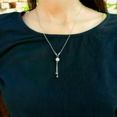 Silver Choker Pendant Necklace